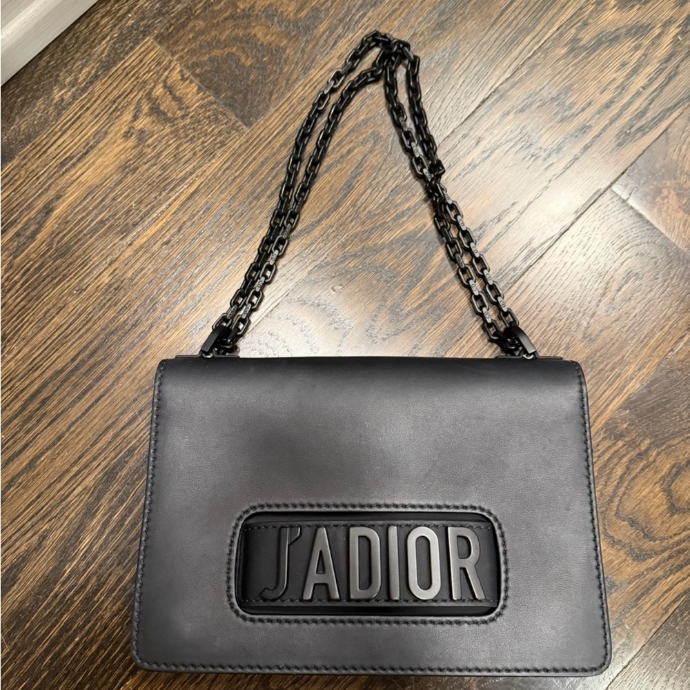 Dior Matte Black J’adior Flap Bag